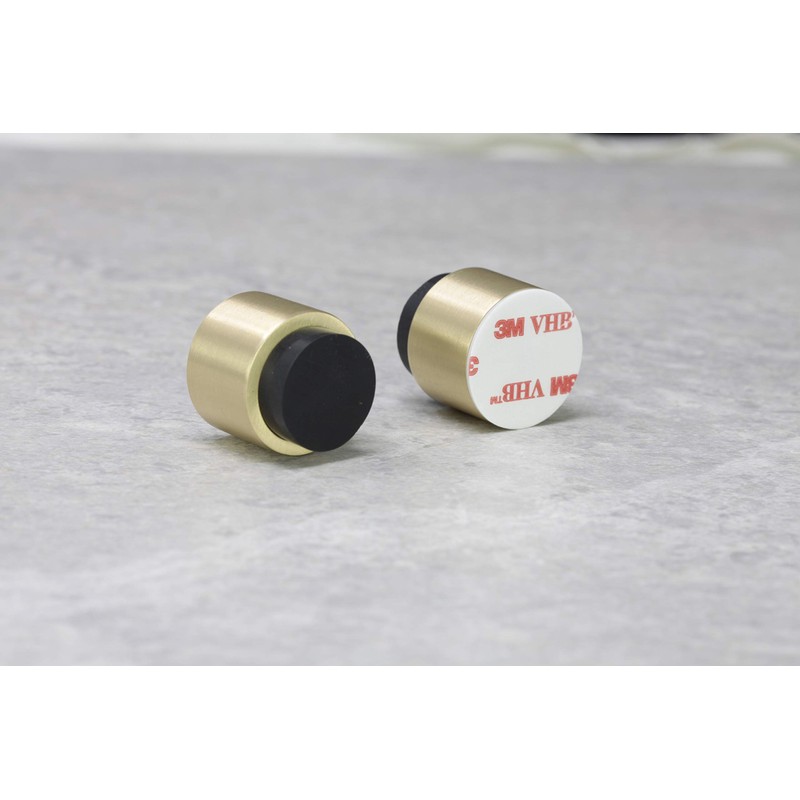 EVI Herrajes, I-198/28, Brass Wall Door Stopper for Handle with