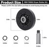 RB170002 AP5186795 Dryer Drum Support Roller Kit Compatible with S-Q