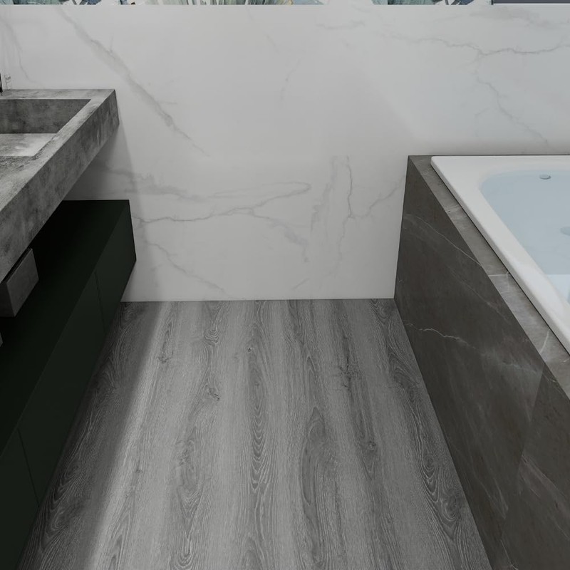 auxua Wood Grain Peel and Stick Floor Tiles – 11.8”