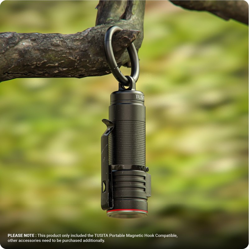 TUSITA Portable Magnetic Hook Compatible with Olight Nebo Torches