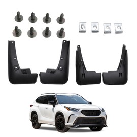 Kinwrdsn Mud Guard Mud Flaps Guards Splash All Weather Guard Mud for Highlander 2020 2021 2022 2023 Mudguards Mudflaps Guards Front & Rear Set of 4