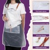 Vukehon Waterproof Apron with pocket, 2PCS Transparent Adjustable Premium Hair