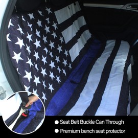 Hirritale Waterproof Back Seat Cover for Dogs and Kids, Car Seat Protector Under Baby Car Seat, Child and Dog Car Seat Cover Blanket for Rear Bench