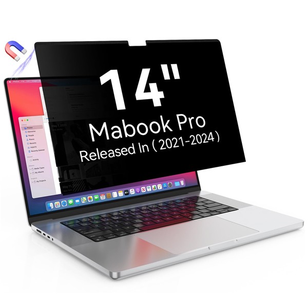 Magnetic Privacy Screen Protector Compatible with MacBook Pro 14 Inch
