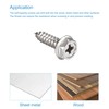 sourcing map Phillips Hex Washer Self Tapping Screws, M4 x