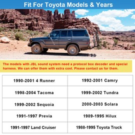 YuanTing 4+64GB For Toyota Tacoma 1998-2004 CarPlay Android 13 Car Stereo Radio WiFi GPS