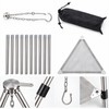 Portable Camping Fire Pit Tripod for Outdoor Campfires – Foldable