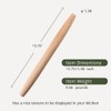 Muso Wood Wooden French Rolling Pin For Baking, Beech Wood