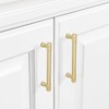 BUKOBYHE 10 Pack 5Inch Kitchen Cabinet Handles Brushed Brass Knurled