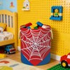 Red Spider Web Laundry Hamper - 58L Collapsible Waterproof Large