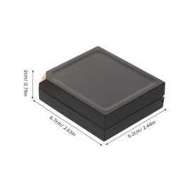 minkissy 4pcs Leakproof Portable Holder with Dual Compartments Transparent Window and Lightweight Design Case for Travel Daily Storage and Eye Care Convenience