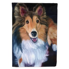 Caroline's Treasures 7394GF Sheltie Stand Off Garden Flag Mailbox Flag Decorative Yard Flag Banner Outside Patio Artwork Yard Flower Beds, Garden Size, Multicolor