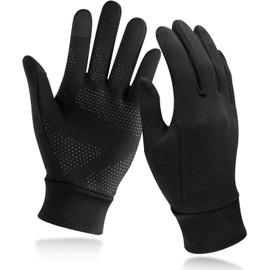 Unigear Guantes Running Correr Pantalla Táctil Guantes Primera Capa para Actividades al Aire Libre Senderismo,Corriendo,Senderismo,Viajes,Carrera,Ciclismo, Otoño e Invierno o Forro de Guantes Esquí