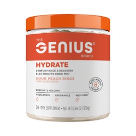 The Genius Brand Hydrate, Sour Peach Rings, 50 Servings