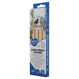 duvoplus, Sandblasted Perch Cover M - Pack of 4 - 19 x 1 x 1 cm Beige Birds Beige