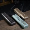 SELECOCO Ceramic Incense Burner with Lid, Stylish, Openwork Carving, Incense
