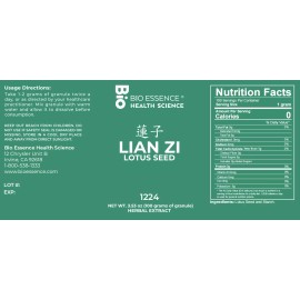 Bio Essence Health Science 1224 Lian Zi, Lotus Seed (Raw) 100g