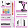 FADAKWALT Cordless Drill Set, 20V Electric Power Drill With Battery