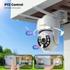 Codnida 2K Security Camera Outdoor, 360° PTZ WiFi Camera, CCTV