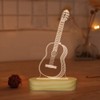 Guitar 3D Illusion Optical Night Light LED Bedside Table Lamp