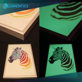 lumentics Premium Glow in the Dark Printer Paper for Laser Printers, Craft Paper, UV Paper, Glow in the Dark (DIN A4, Pack of 2)