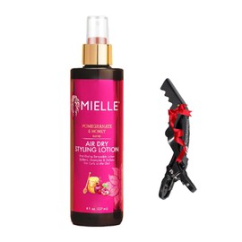 Pomegranate & Honey Styling lotion 8oz Mielle with Superhairpieces black clip