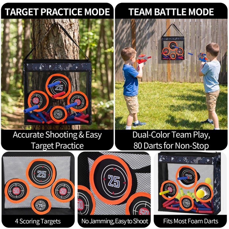 JWXTOYGDCN Gun Target Practice Set for Ages 6+, Fits Nerf