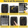 PopuLike Key Safe Wall Mounted Outdoor, Police Approved Secure Key