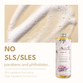 ROMIIE ZOI Foaming Hand Soap Refills 3-Pack (33.8 Fl Oz x 3) with Refilable Dispenser Peony Scented–Chemical-Free for Sensitive Skin, Bulk Refill Bottles for Bathroom & Kitchen Use