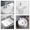 Sink Overflow Cover, Pack of 4 Sink Overflow Rings, Round