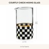MACKENZIE-CHILDS Mixing Glass, Tall Cocktail Mixing Glass with Spout, Bar