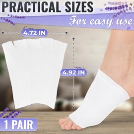 Gel Toe Separator Socks for Women – Gel Toe Compression Socks – Relaxation, Comfortable for Bedtime, Separators for Pedicure & Moisturizing, Fits US Sizes 6-10, Soft Cotton, Long-Lasting Design