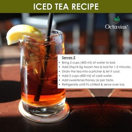 Octavius indian Tea Collection | Assorted 2 Black Loose Leaf Tea 100 gms each in Handcrafted Carved Wooden Gift Set for Christmas and New Year box | Classic Assam | Classic Darjeeling | 100 Servings( 50 Cups Per Pack)