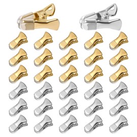30 Pcs Mini Metal Alligator Clips Small Alligator Clamps, Spring Clip Non-Slip Badge Silver Small Flat Mouth Clip for Crafts, Paper, ID Badge Holders, Lanyards, Jewelry 0.78×0.23inch