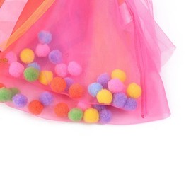 Forever Young Baby Girl Birthday Party 3 Pieces Outfit Tutu Skirt and Headband Set (4-6 Years) Pink