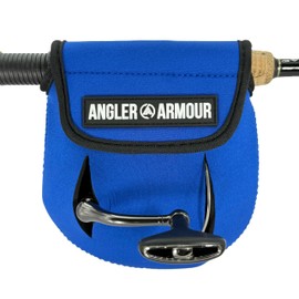 Angler Armour Spinning Reel Cover, Fishing Reel Case, Neoprene Reel Pouch, Spinning Reel Sleeve, Spinning Reel Case, Spinning Reel Protective Sleeve, Fits 1000, 2000, 3000, 3500 Reels (Marine Blue)