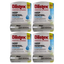 Blistex Deep Renewal: Where Lip Care Meets Anti-Aging 0.13 Oz - 4 Packs