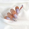 Powder Chain Ball Stone Handmade Nail Tip - Oval /