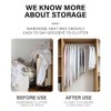 Clear Garment Bags Clothes Covers Protecting Dusts, Odor-free Plastic Garment
