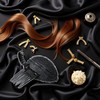 Black Puff Hair Head Cushion Volume Clips Fluffy Pad Sponge
