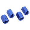 4Pcs 12mm Hex Wheel Hubs Adapters Replacement Aluminum Alloy RC