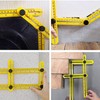DXIA Angleizer Template Tool, Angleizer Measuring Ruler Multi-Angle, DIY Tools,