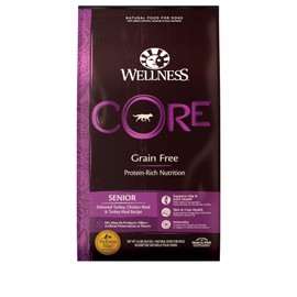 WELLNESS CORE Natural Grain Free Dry Dog Food, Senior, 24-Pound Bag