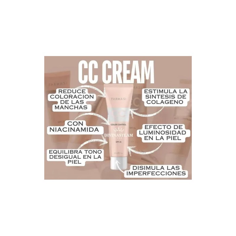 Cc Cream Maquillaje Semimatespf25farmasi02light To Medium