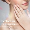krofaue Nail Tips Lady French Style Acrylic Artificial Half Cover