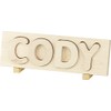 Name Puzzle, Natural - 4 Letters with Props - Made