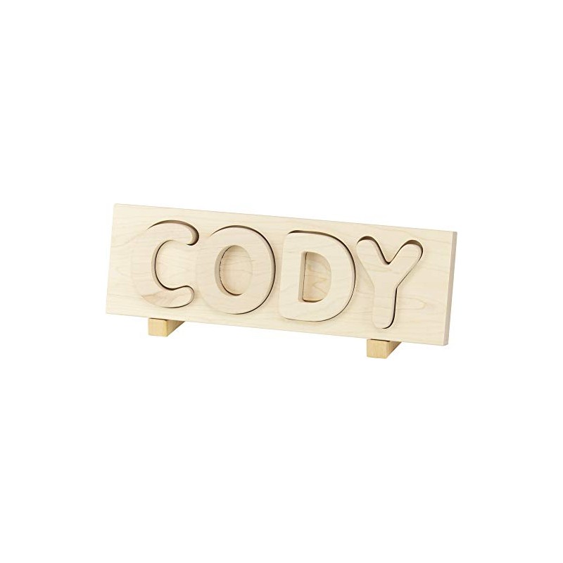 Name Puzzle, Natural - 4 Letters with Props - Made