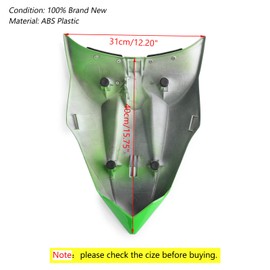 Artudatech Motorcycle ABS Rear Seat Fairing Cover Cowl for Kawasaki Z650 Ninja 650 17-19 LGreen