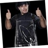 FOMIYES Clear Apron With Pockets Transparent Hair Salon Apron For
