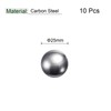 sourcing map 10pcs 25mm Carbon Steel Bearing Balls Precision Polished
